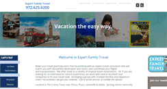 Desktop Screenshot of expertfamilytravel.com